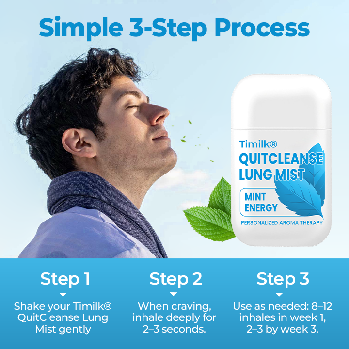 Timilk® QuitCleanse Lung Mist — Break Free From Cigarettes in 21 Days⭐