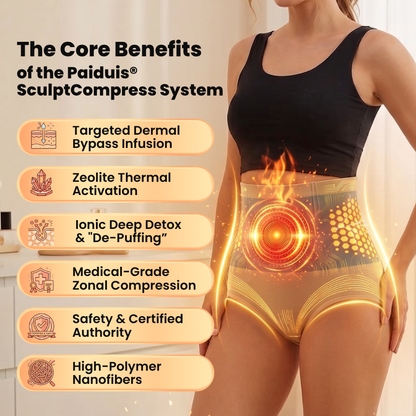 Paiduis® SculptCompress Moringa Berberine 4-in-1 Micro-Particle Fat-Burning Shorts