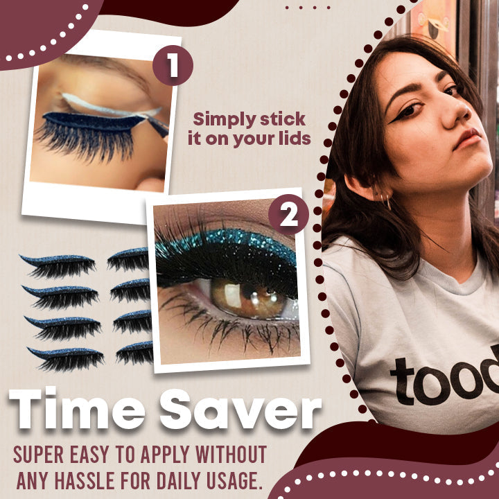 Reusable Stick-On Eyeliners & Lashes